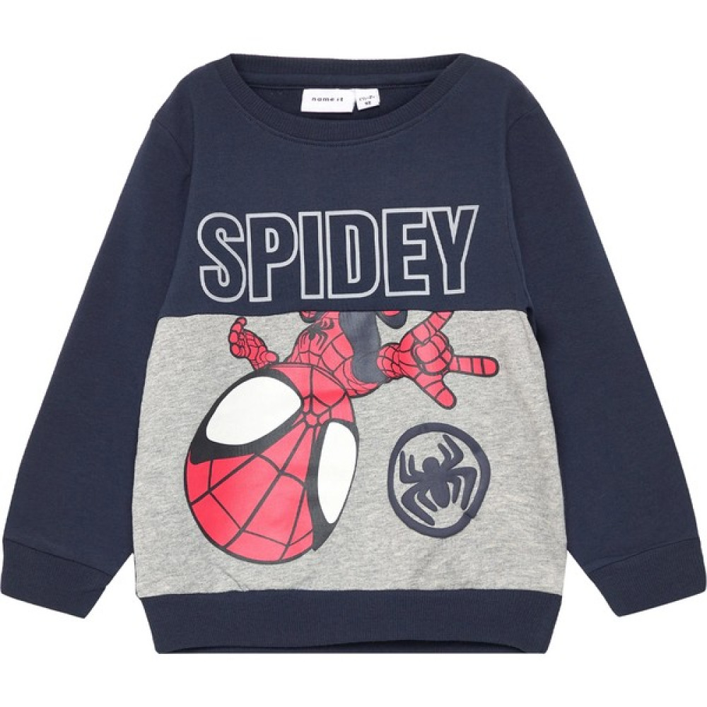 Name İt Erkek Lacivert Sweatshırt Nmmjubı Spıdey Sweat Unb Mar Erkek Sweatshirt Fiyatı