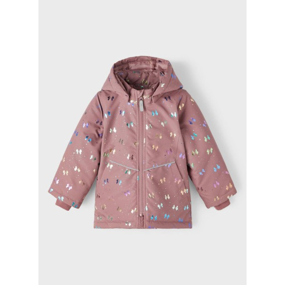 Name İt Gül Kurusu Kadın Mont Nmfmaxı Jacket Foıl Aop Noos Bayan Mont Fiyatı