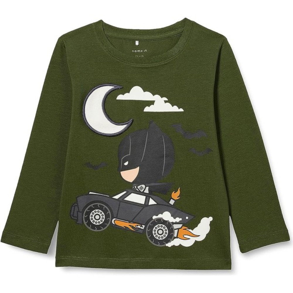 Name It Haki Bisiklet Yaka Baskılı Erkek Çocuk Batman T-Shirt Nmmjavıd Batman Ls Top Wab Erkek T-shirt Fiyatı