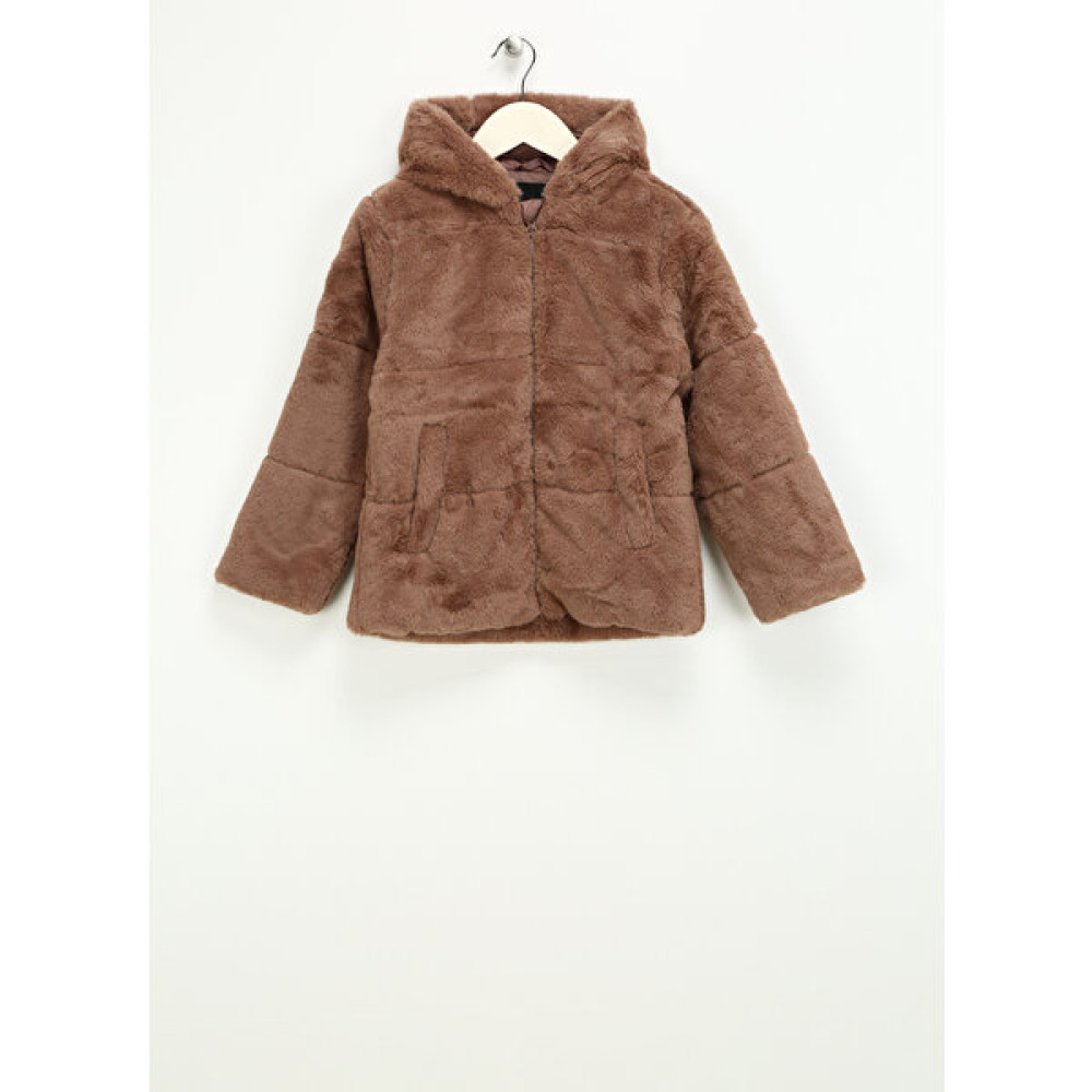 Name It Kahve Bebek Mont Nmfmosa Fake Fur Jacket W Hood Pb Bebek Montu Fiyatı