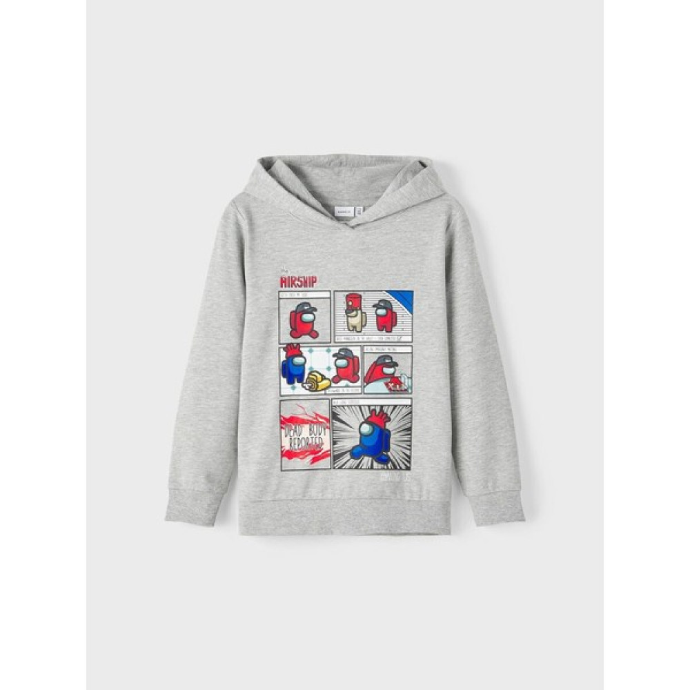 Name İt Kapüşonlu Gri-Melanj Erkek Çocuk Sweatshirt 13221796 Erkek Çocuk Sweatshirt Fiyatı