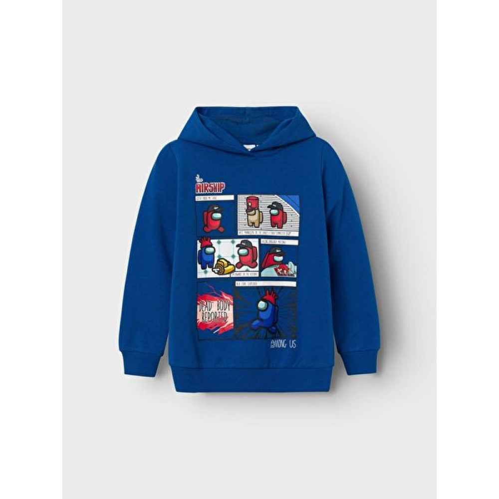 Name İt Kapüşonlu Mavi Erkek Çocuk Sweatshirt 13221796 Erkek Çocuk Sweatshirt Fiyatı