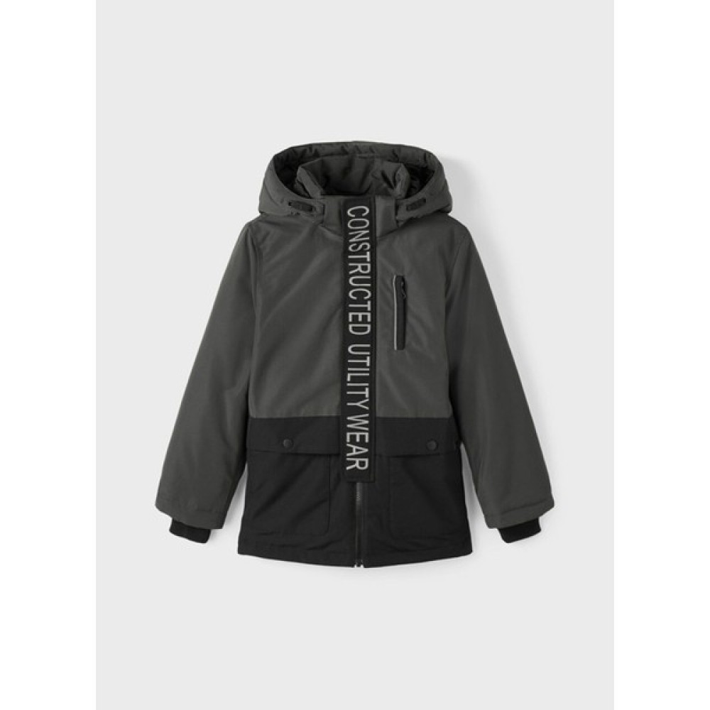 Name İt Siyah Kız Çocuk Düz Mont Nmfmace Parka Jacket Pb South Bayan Mont Fiyatı