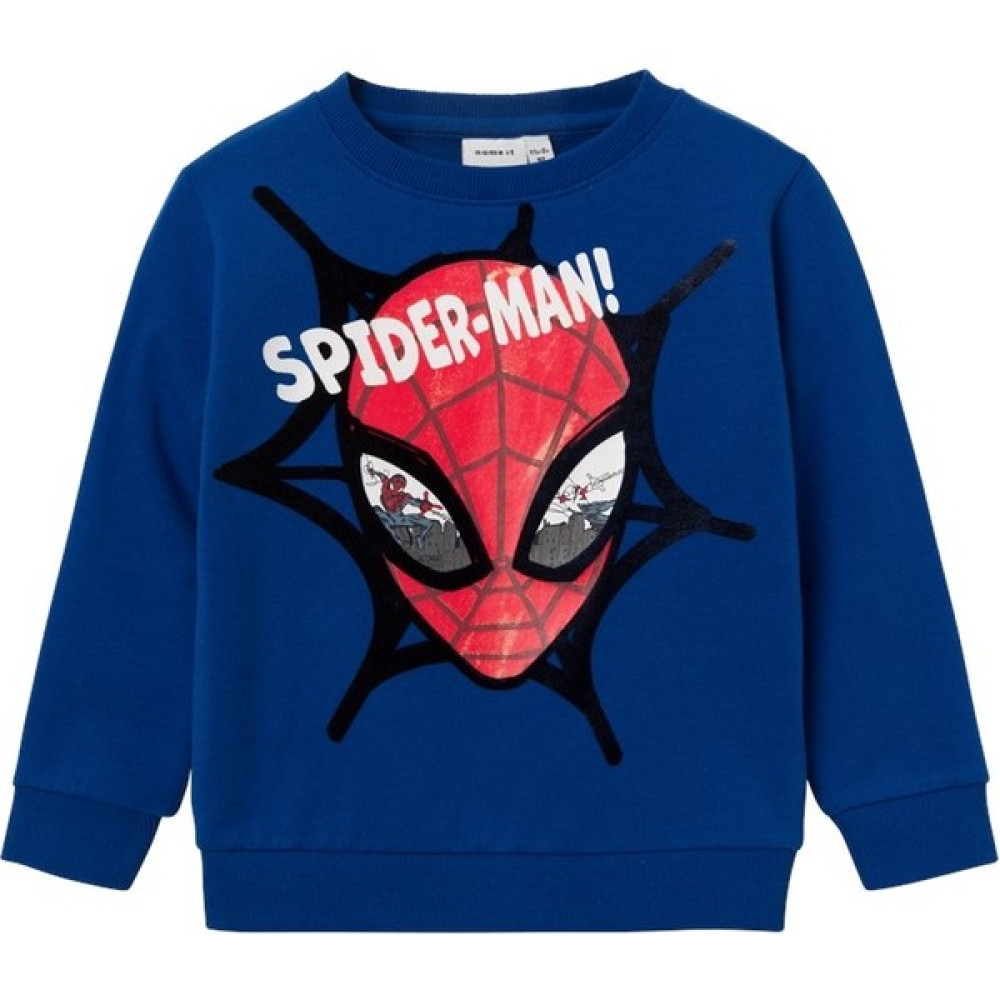 Name İt Spiderman Mavi Erkek Çocuk Sweatshirt 13221195 Erkek Çocuk Sweatshirt Fiyatı