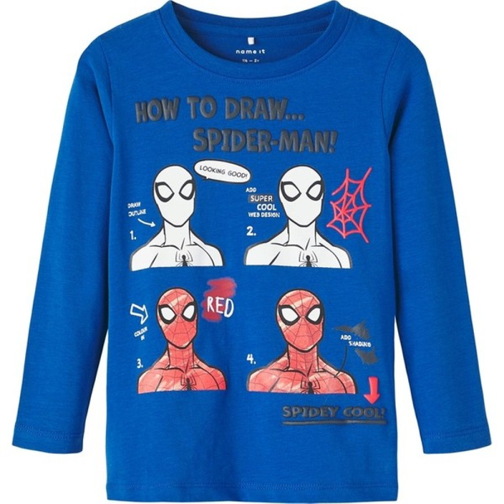 Name İt Spiderman Mavi Erkek Çocuk Sweatshirt 13221198 Erkek Çocuk Sweatshirt Fiyatı