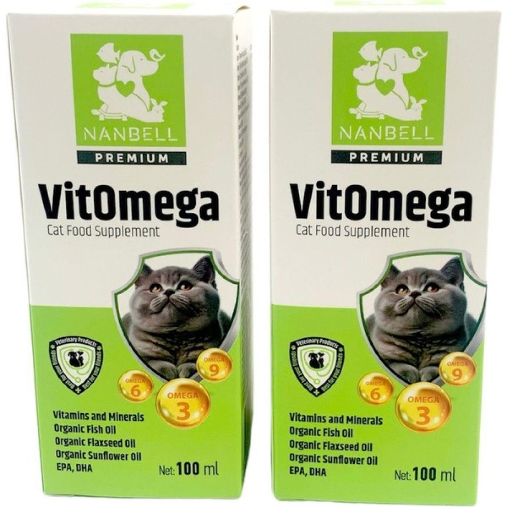 Nanbell 2 Kutu Kediler Için Vitomega 100 ml Evcil Hayvan Ürünleri Fiyatı