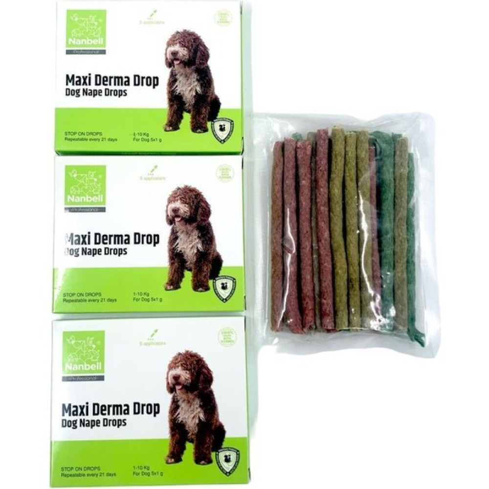Nanbell 3 Kutu 1-10KG Köpekler Için Damla + 50LI Munchy Ödül Çubuğu Evcil Hayvan Ürünleri Fiyatı