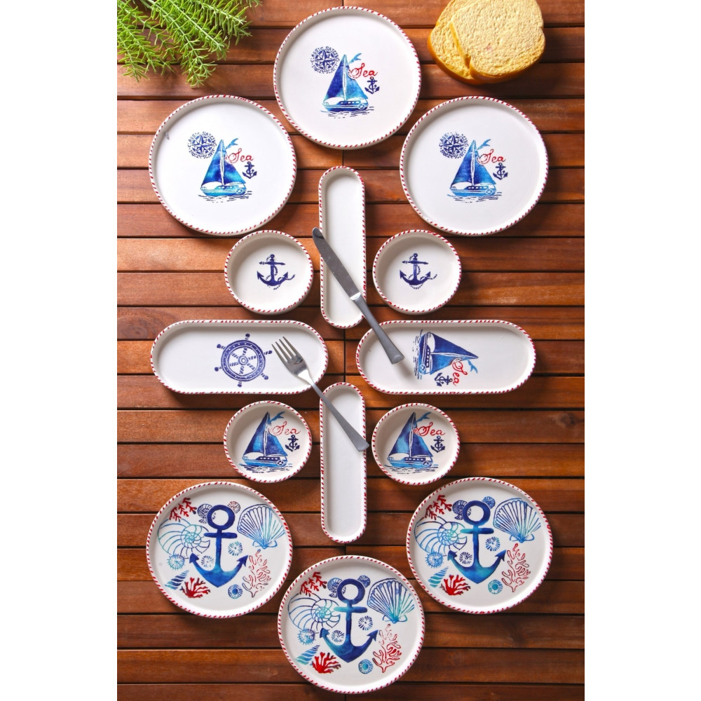 Nandy Home 14 Parça 6 Kişilik Handmade Marin Kahvaltı Takımı - Lüx Kahvaltılık Sunum Seti Kahvaltı Takımı Fiyatı