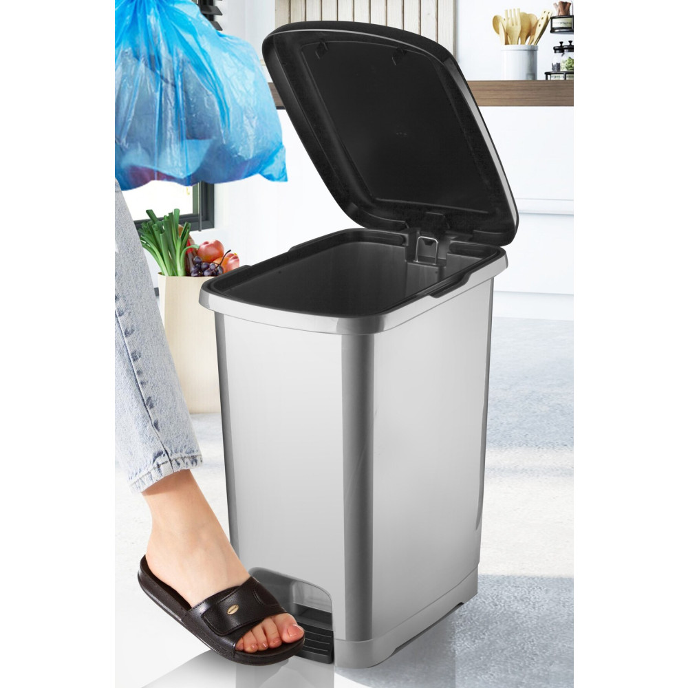 Nandy Home 25 Lt Eco Slim Pedallı Çöp Kovası ANTRASİT Mobilya & Dekorasyon Fiyatı