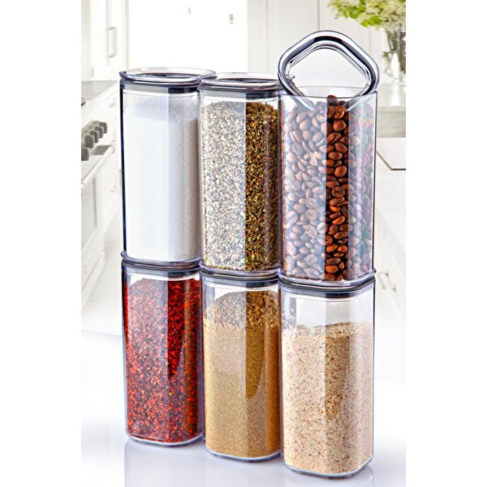 Nandy Home 6 Adet 320ML. Kare Contalı Etiketli Baharat Saklama Kabı Baharat Setleri & Baharatlıklar Fiyatı