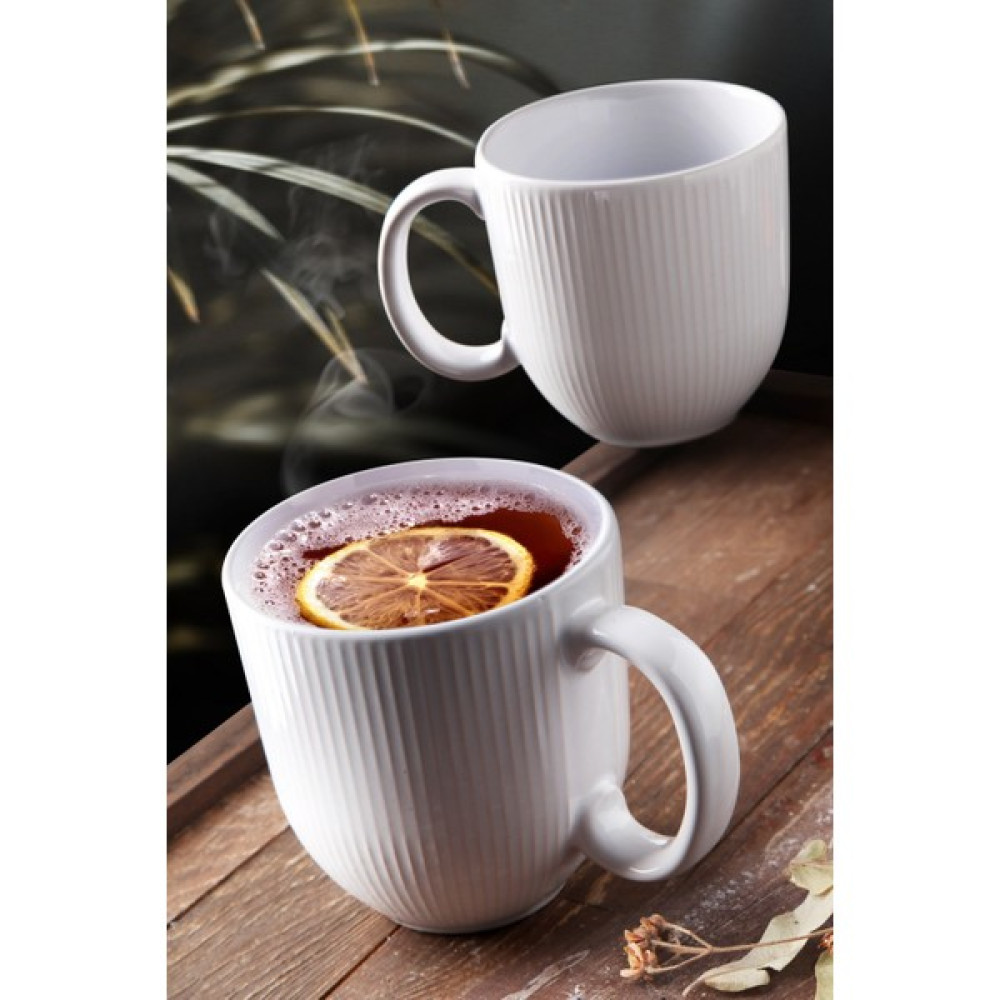 Nandy Home Özel Tasarım 10 cm 300 ml Seramik Rim Kupa Fincan 2'li Set Beyaz Fincan / Bardak / Kahve Takımı Fiyatı