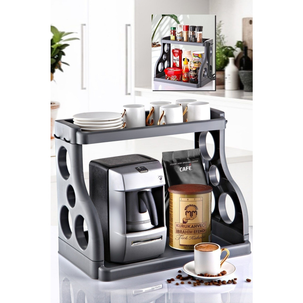 Nandy Home Tezgah Üstü Çok Amaçlı Elegance Organizer / Düzenleyici Antrasit Dolap İçi Düzenleyici Fiyatı