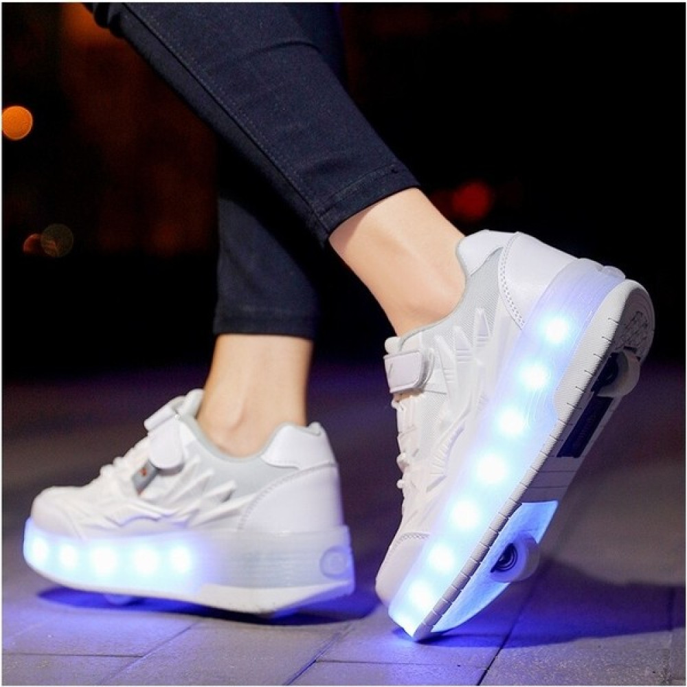 Nanfan Sıtong 4 Tekerlekli USB Şarjlı LED Işıklı Paten Ayakkabı (Yurt Dışından) Paten Fiyatı