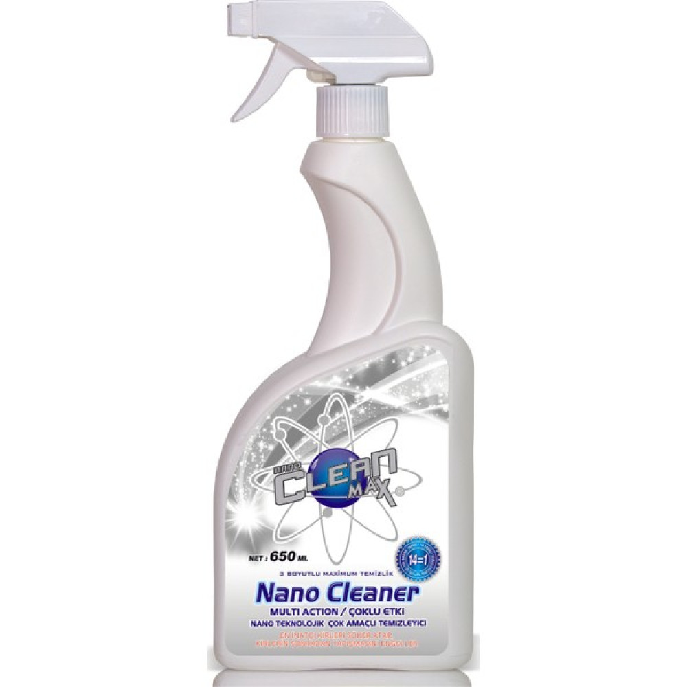Nano Clean Max  650 Ml Çok Amaçlı Temizleyici Leke Çıkarıcı - 650 g Oto Genel Temizlik Fiyatı