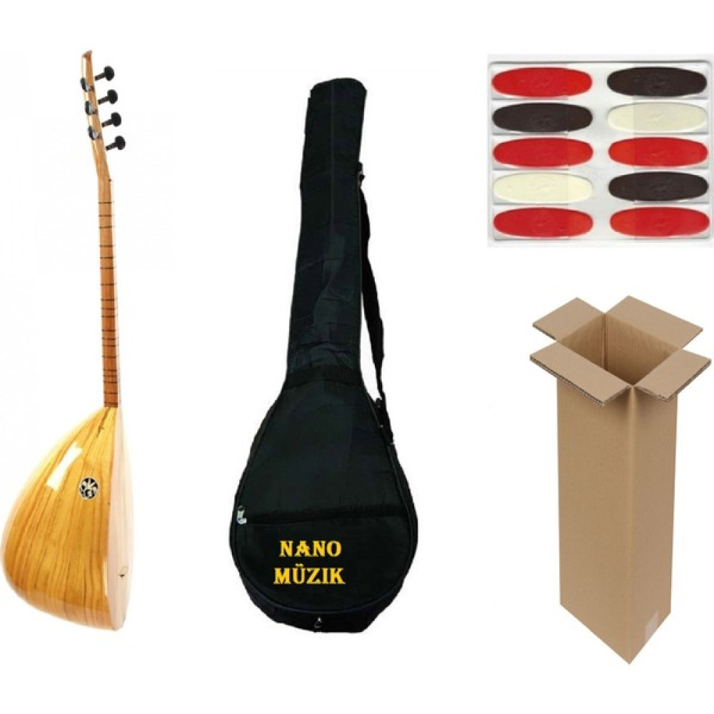 Nano Müzik Kısa Sap Saz Bağlama Seti + Öğretici Kitap ( online gönderilir) Bağlamalar Fiyatı