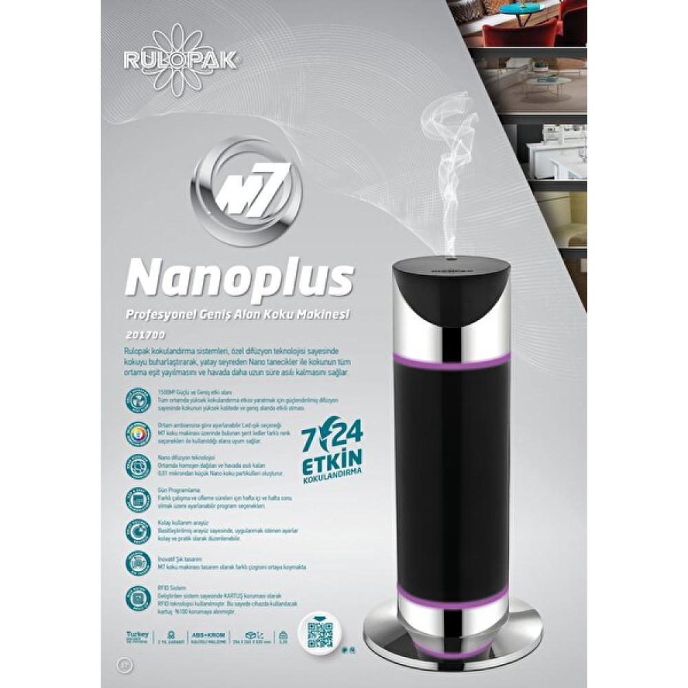 Nano Plus M7 Ortam Kokulandırma Makinesi - 100 ml Koku Dahil Oda Kokusu Fiyatı
