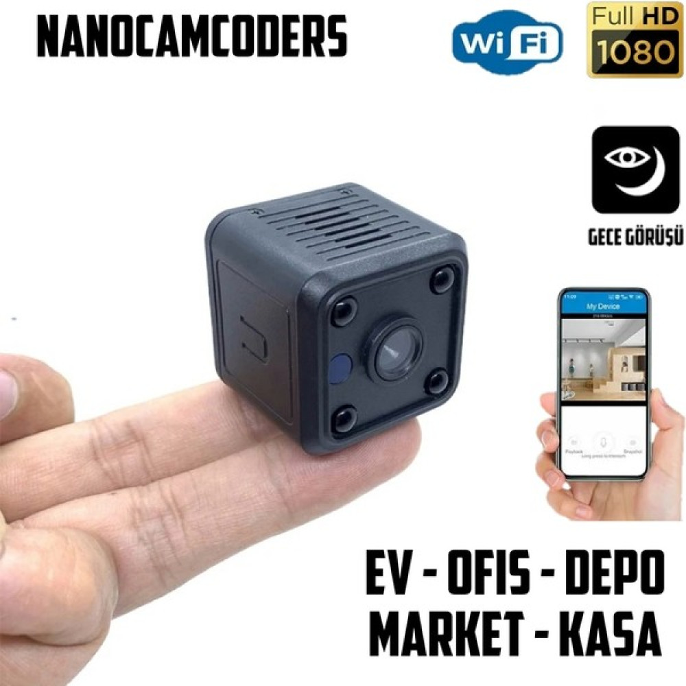 Nanocamcoders 1080P Mini Wifi Güvenlik Kamerası Mikro Gözetleme Güvenlik Gizli Pır Kamera Uzak Izle Hd ku88 Güvenlik Kameraları Fiyatı