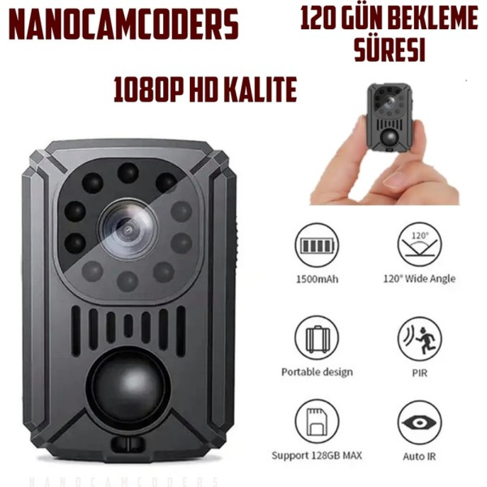 Nanocamcoders 1k° 1080P Gizli Mini Kamera Wifi Güvenlik Mikro Pır Gizli Video Kamera Hareket Algılama 4 Gece görüşü Ay Bekleme Dijital Video Kameralar Fiyatı