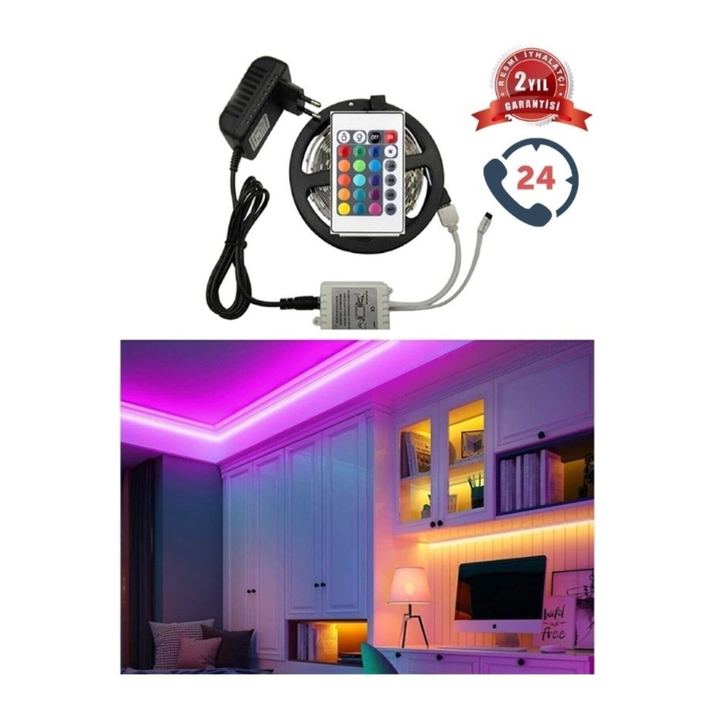 Nanopro 5 Mt Animasyonlu Tak Çalıştır Kumandalı Rgb Şerit Işık Aydınlatma 5 Metre-yapışkan Set Ultra Pixel Yaş Günü & Parti Fiyatı
