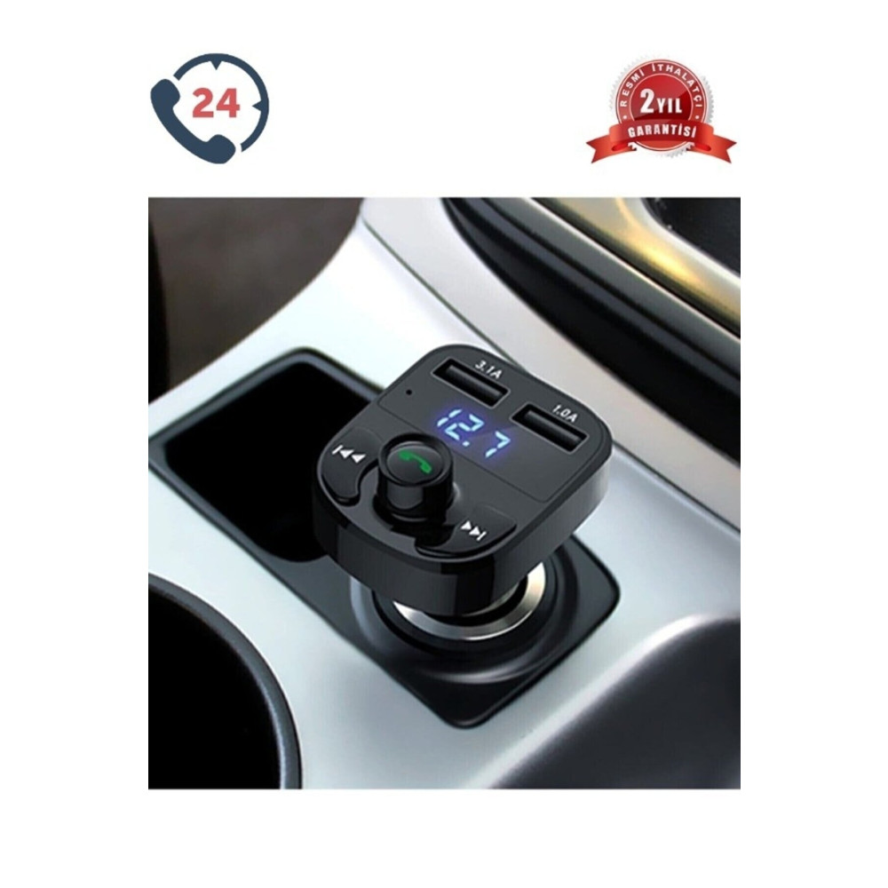 Nanopro Car X8 Araç Fm Transmitter 5.0 Bluetooth Araç Kiti Usb Mp3 Sd Kart Çakmaklık Girişli 2022 Model Oto Görüntü Sistemleri Fiyatı