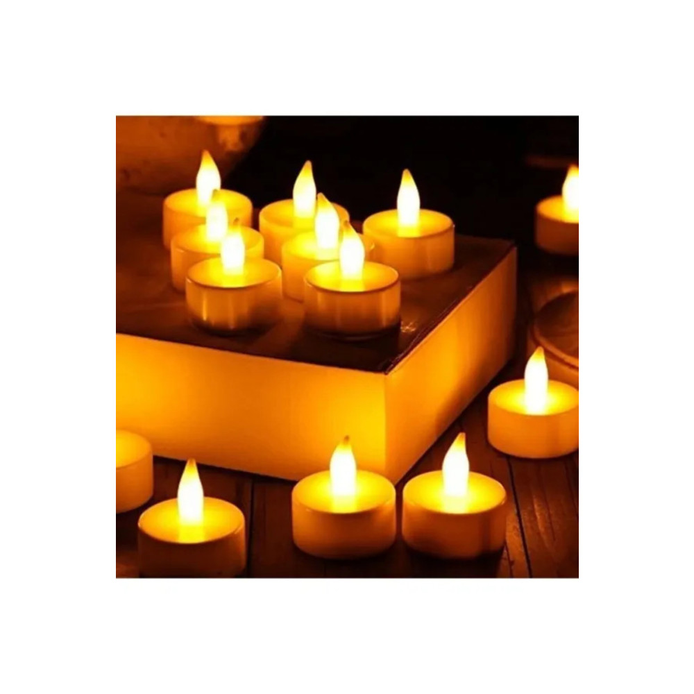 Nanopro Ledli Mum Tealight Işıklı Dumansız Alevli Sarı Pilli Led Mum 1 Adet Pil Dahil Yaş Günü & Parti Fiyatı