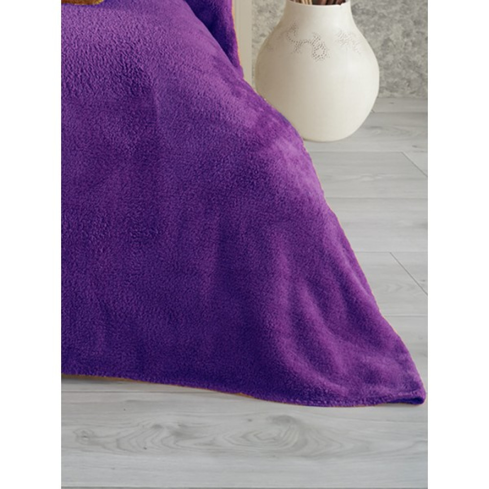 Nanosoft Pofy Welsoft Tek Kişilik Battaniye - Mor - 150 x 200 cm Battaniye Fiyatı