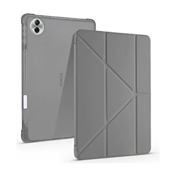 Nanospace Honor Pad 10 12.1 Ile Uyumlu Kılıf Tri Folding Kalem Bölmeli Standlı Kılıf - Gri Kalem & Yazı Gereçleri Fiyatı