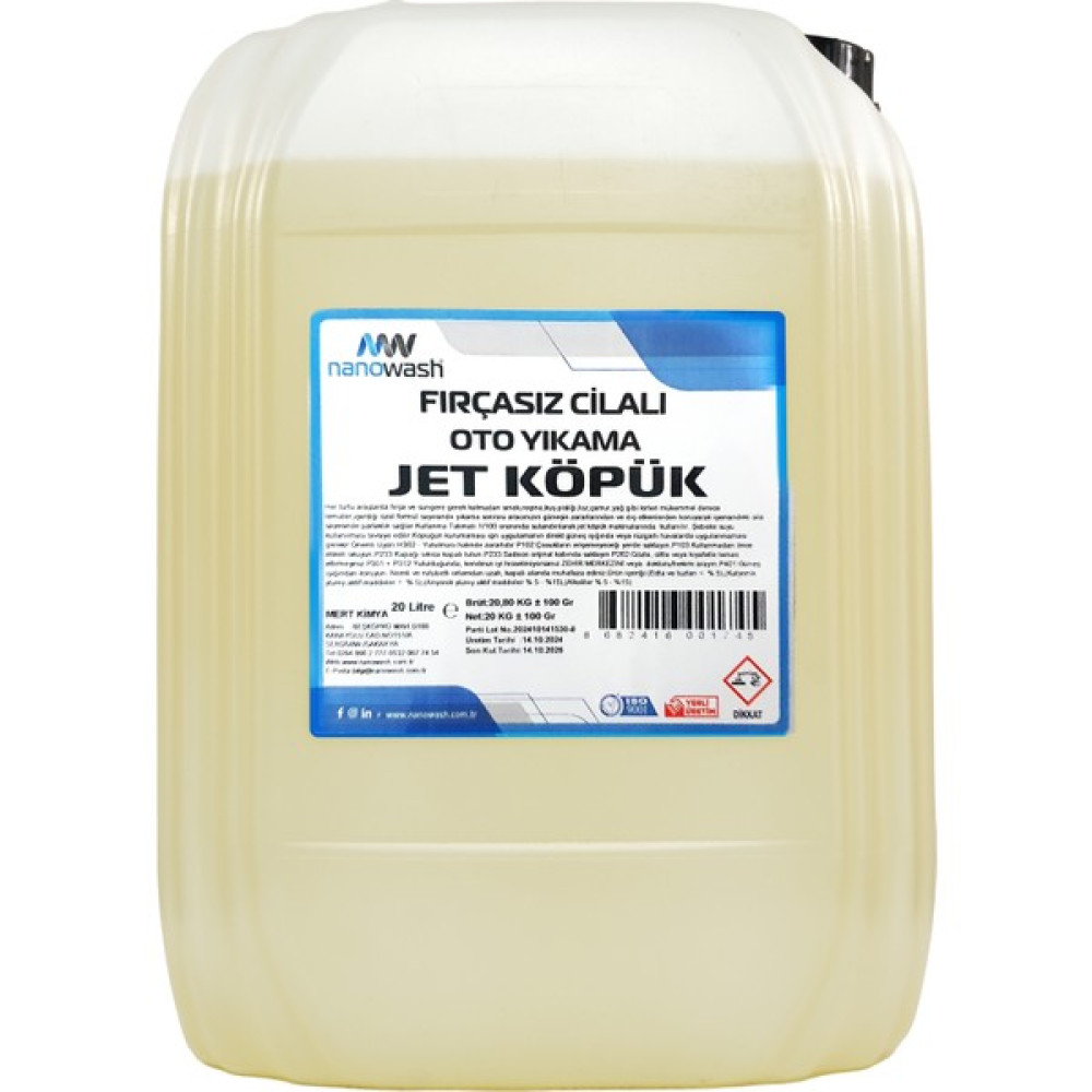Nanowash Jet Köpük 20 Lt Oto Boyaları Fiyatı