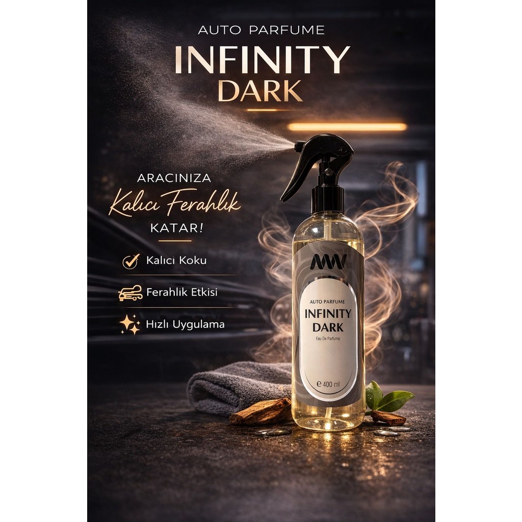 Nanowash Oto Parfüm 400 ml – Kalıcı Araç Içi Sprey (5 Farklı Koku Seçeneği) - Infinity Dark Parfümler Fiyatı