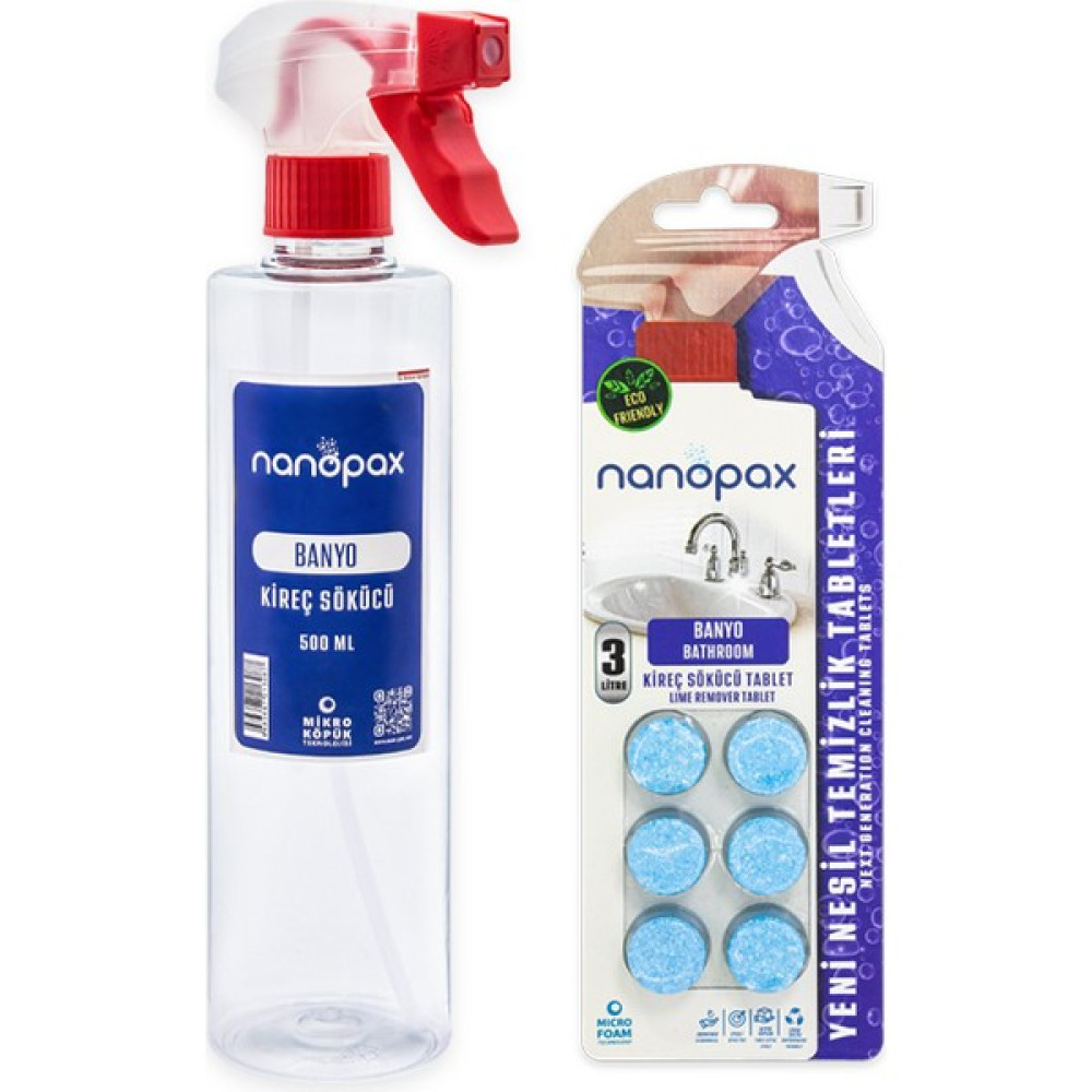 Naopax Kireç Sökücü Deterjan Tableti Mikro Köpüklü Sprey 500 ml - 2,7 lt Temizlik Malzemeleri Fiyatı