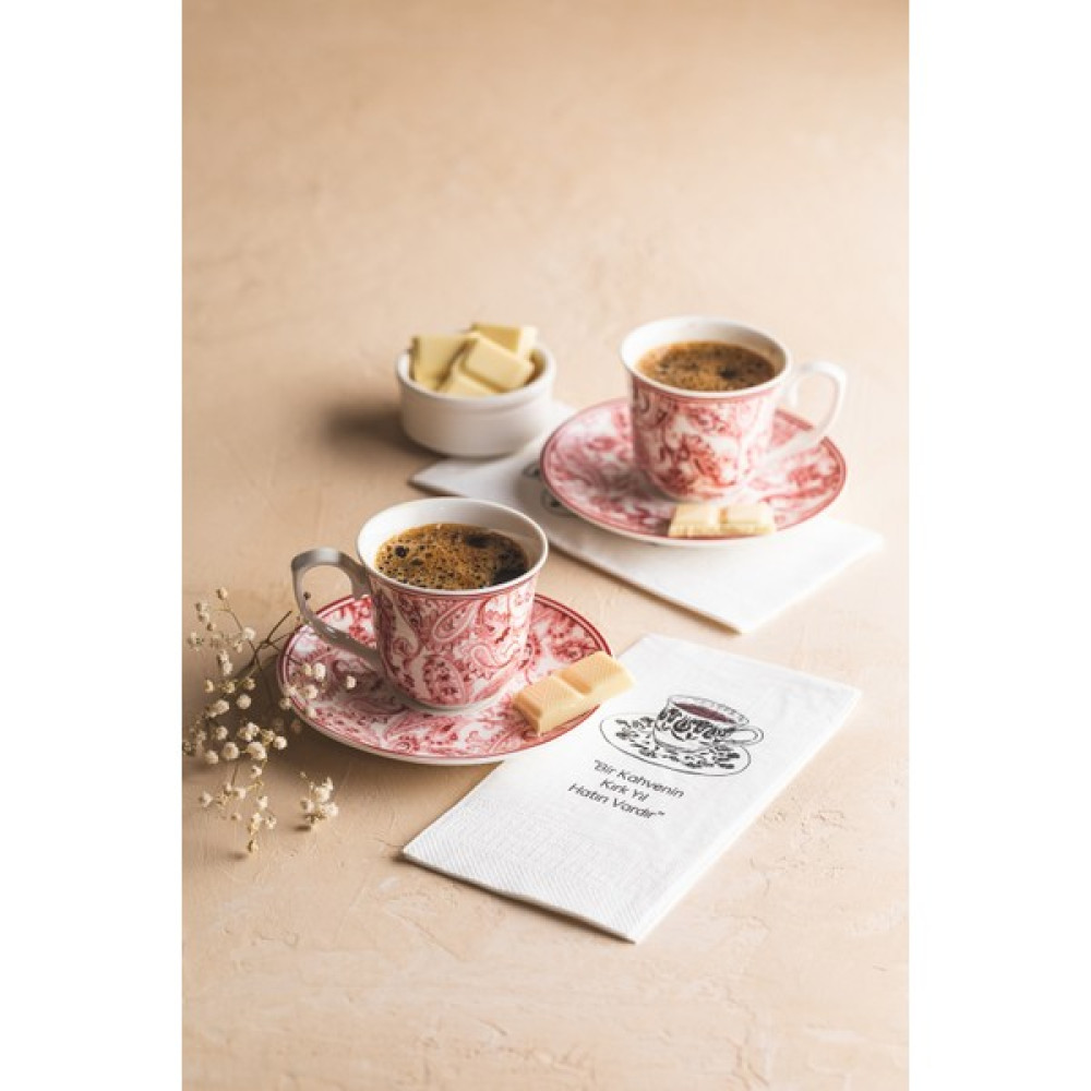 Napkin Store Baskılı Peçete Kahve Sunumları 33 x 33 cm 24'lü Peçete Fiyatı