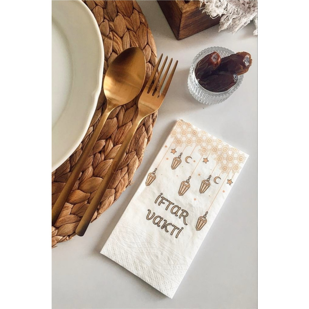 NapkinStore Baskılı Peçete ( Iftar Vakti -) 24lü Paket Ramazan Sofralarına Özel Peçete Fiyatı