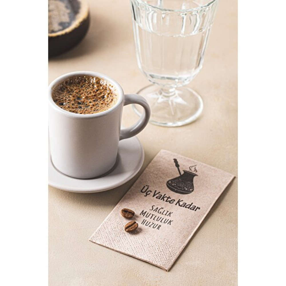 NapkinStore Kahve Mottolu Peçete 24 'lü Peçete Fiyatı