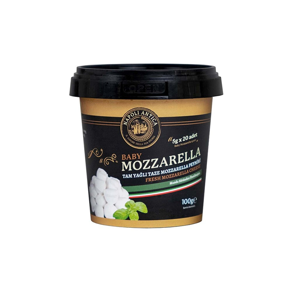 Napoli Antica Baby Tam Yağlı Taze Mozzarella Peyniri Manda Sütlü 5g x 20Adet 100 g Peynir Fiyatı