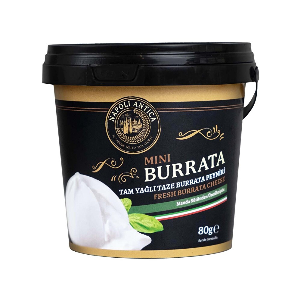 Napoli Antica Mini Tam Yağlı Taze Burrata Peyniri Manda Sütlü 80 g Peynir Fiyatı