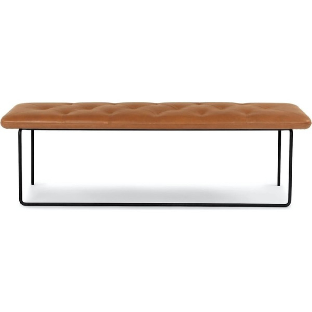 Napolyon Metal Gerçek Deri Bench Puf Fiyatı