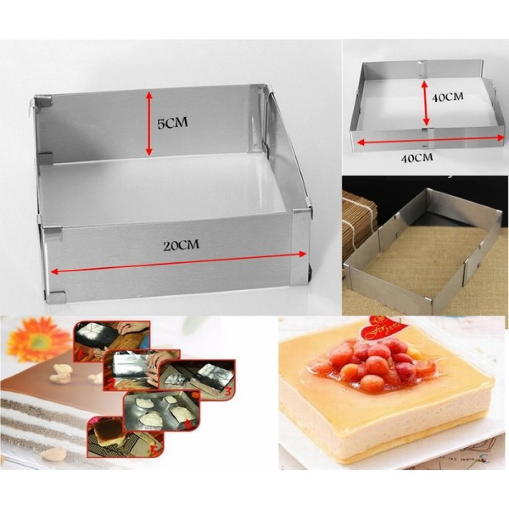 Nar Aayarlı Kare Çember Kek Pasta Kalıbı 20x40CM Kek Kalıpları Fiyatı