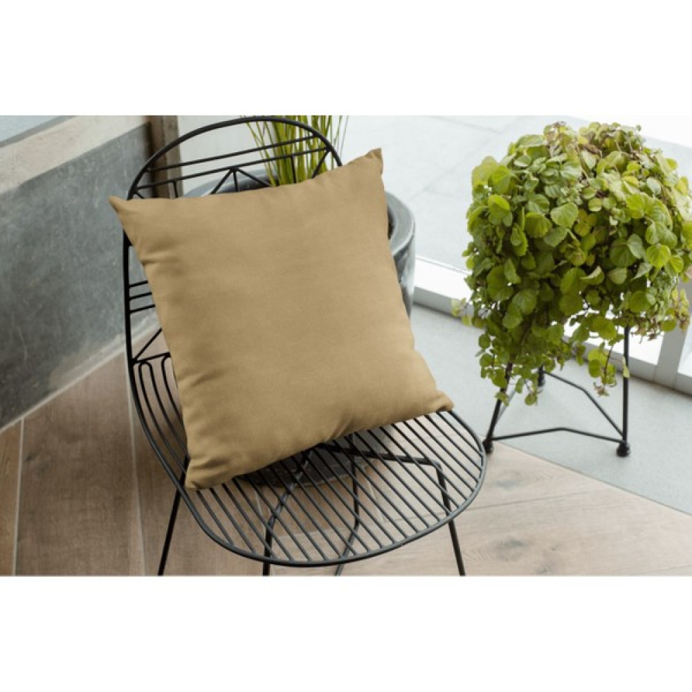 Nar Homes Çift Taraflı Dekoratif Kırlent Kılıfı Düz Renk 43 x 43 cm Açık Hardal Kırlent / Mobilya Yastığı Fiyatı