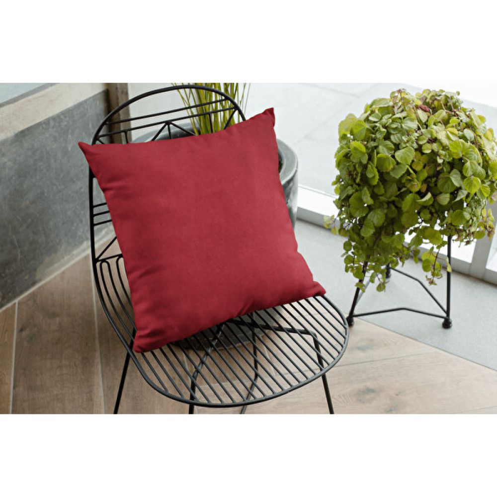 Nar Homes Çift Taraflı Dekoratif Kırlent Kılıfı Düz Renk 43 x 43 cm Bordo Kırlent / Mobilya Yastığı Fiyatı