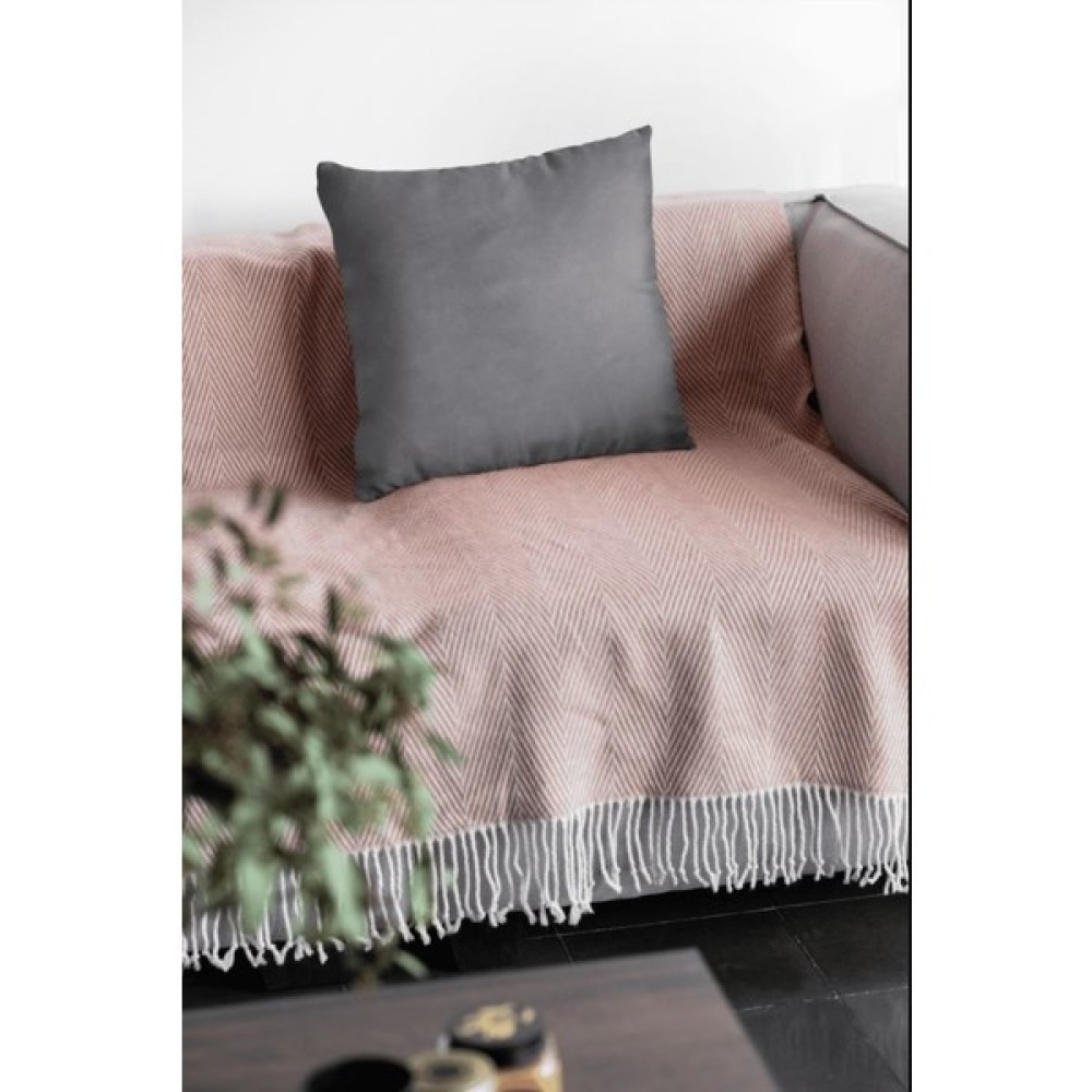 Nar Homes Çift Taraflı Dekoratif Kırlent Kılıfı Düz Renk 43 x 43 cm Füme Kırlent / Mobilya Yastığı Fiyatı