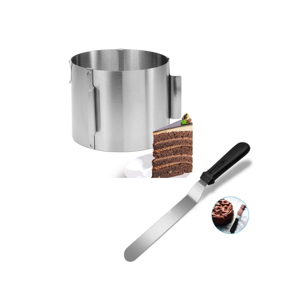 Nar kalıp Narkalıp Yuvarlak Ayarlanabilir Kek Kalıbı Ve Pasta Sıvama Spatulası 2 Li Derinlik 15 Cm Kek Kalıpları Fiyatı