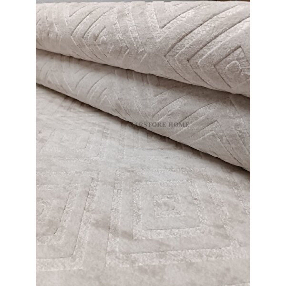 Nar Store Home Elit Kabartmalı Krem Bej Kaymaz Taban Yıkanabilir Kesme Yolluk Halı  - 200 x 250 cm - Bej - Krem Yolluk Fiyatı