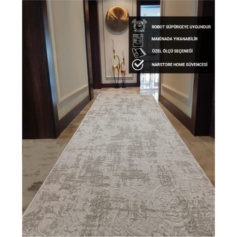 Nar Store Home Kaymaz Taban Kesme Halı Yolluk Nevra Asos Vizon - 40 x 40 cm Yolluk Fiyatı