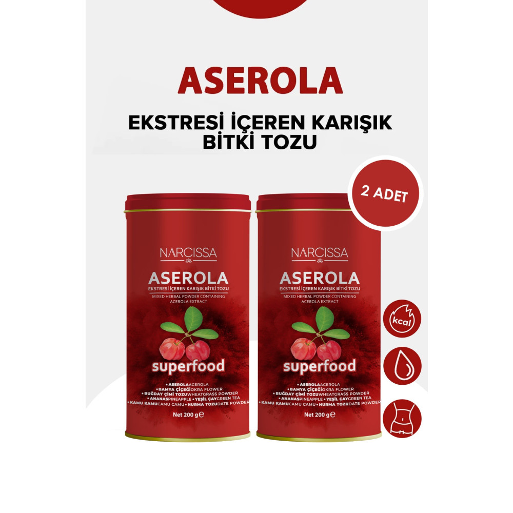 Narcissa 2 Adet - Aserola Ekstresi Içeren Karışık Bitki Tozu Çay Fiyatı