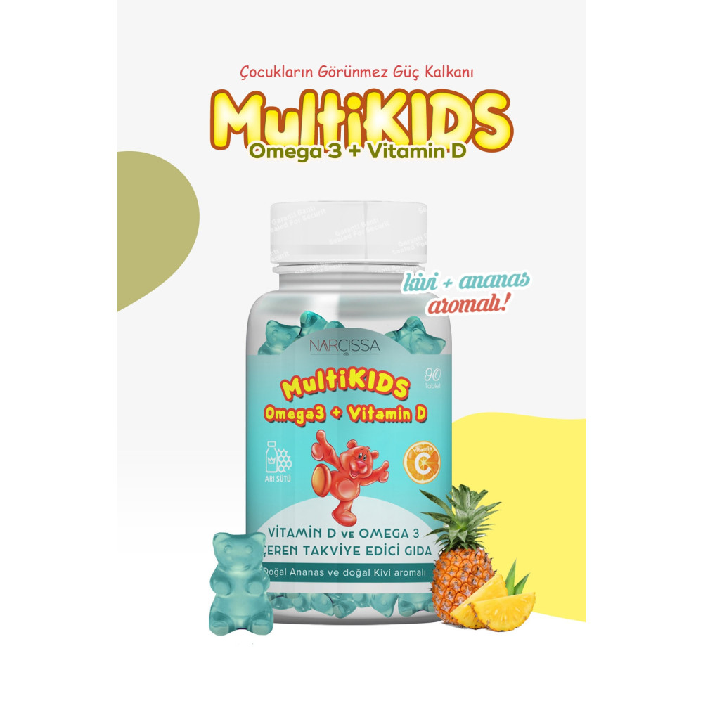Narcissa Multikids Omega3 & Vitamin D Balık Yağı / Omega 3 - 6 - 9 Fiyatı