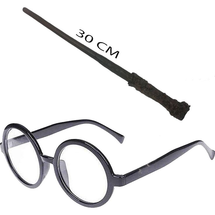 Nargo Harry Potter Asası 30 cm ve Siyah Çerçeveli Harry Potter Gözlüğü Seti - Gri - Siyah - 10 - 11 Yaş Diğer Fiyatı