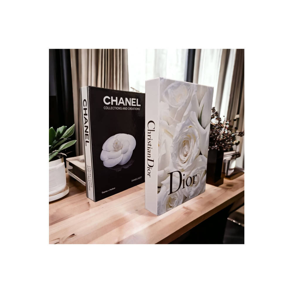 NARİBA Dior & chanel dekoratif kitap kutusu 2li set Ev & Dekorasyon Aksesuarları Fiyatı