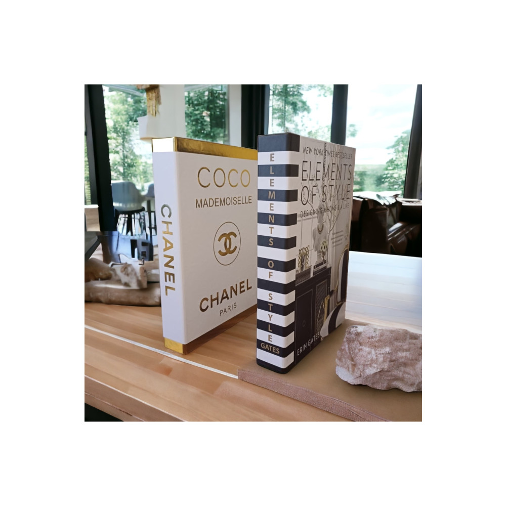 NARİBA Elements & Chanel Coco Dekoratif Kitap Kutusu 2’li Set Ev & Dekorasyon Aksesuarları Fiyatı