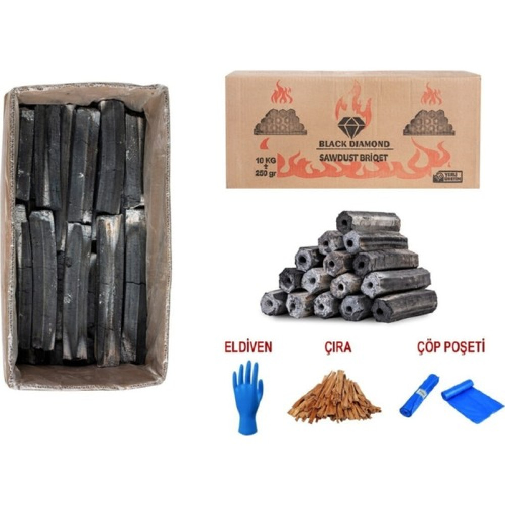 Narım Black Dıamond Press Briket Doğal Taş Fırın Mangal Kömürü 50 Kg ( A++ Kalite ) 3 Saat Yanma Mangal & Barbekü Malzemeleri Fiyatı