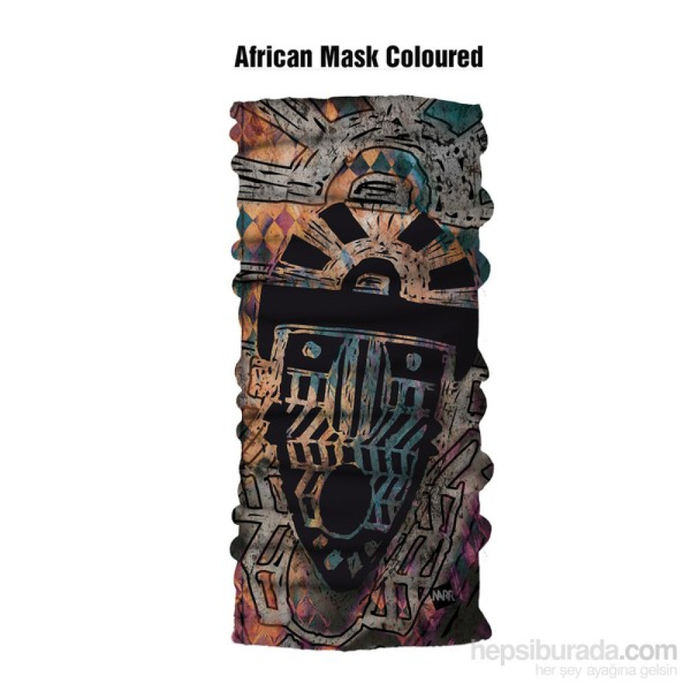 Narr African Mask Coloured Bandana Bandana (Outdoor) Fiyatı